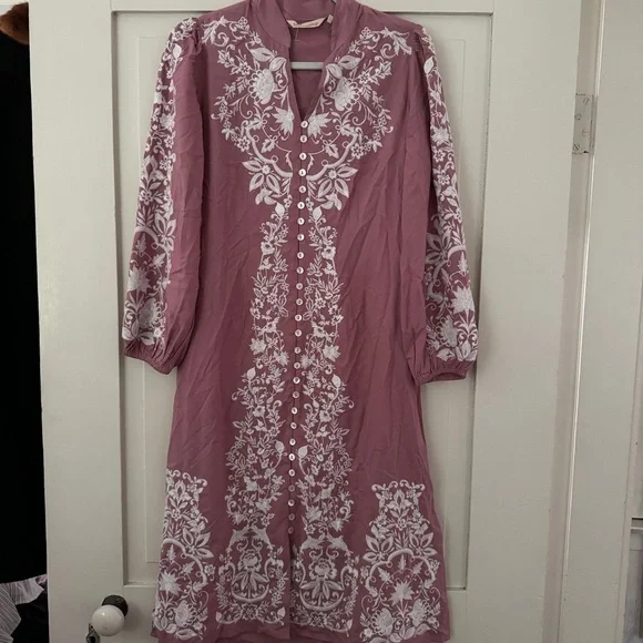 Soft Surroundings Briony Dress Dusty Rose Size XS - Picture 8 of 12